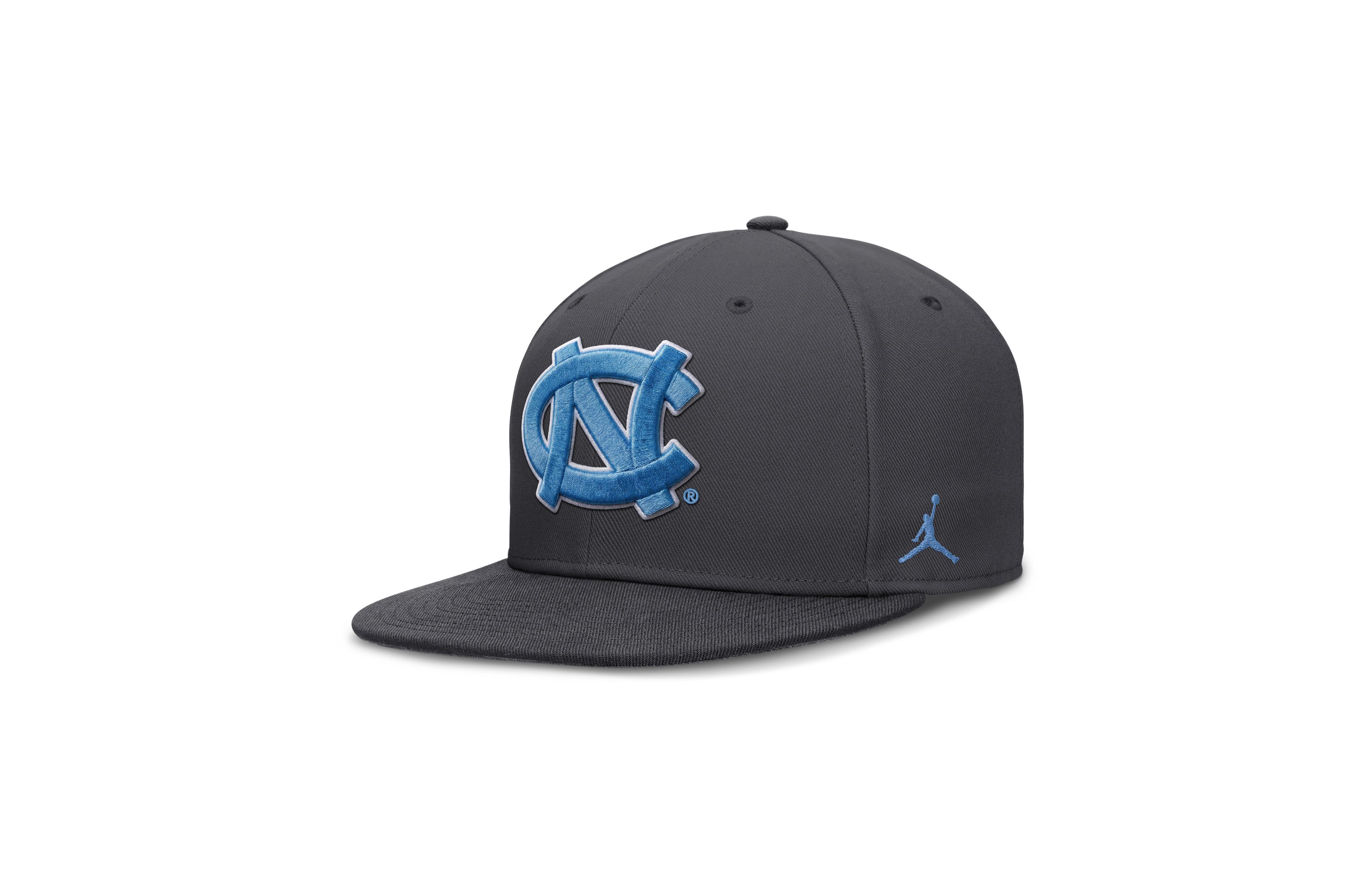 Nike Men's Anthracite North Carolina Tar Heels Pro Dri-fit Fitted Hat