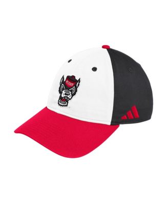 Men's and Women's White/Red NC State Wolfpack Seasonal Baseball Slouch Adjustable Hat