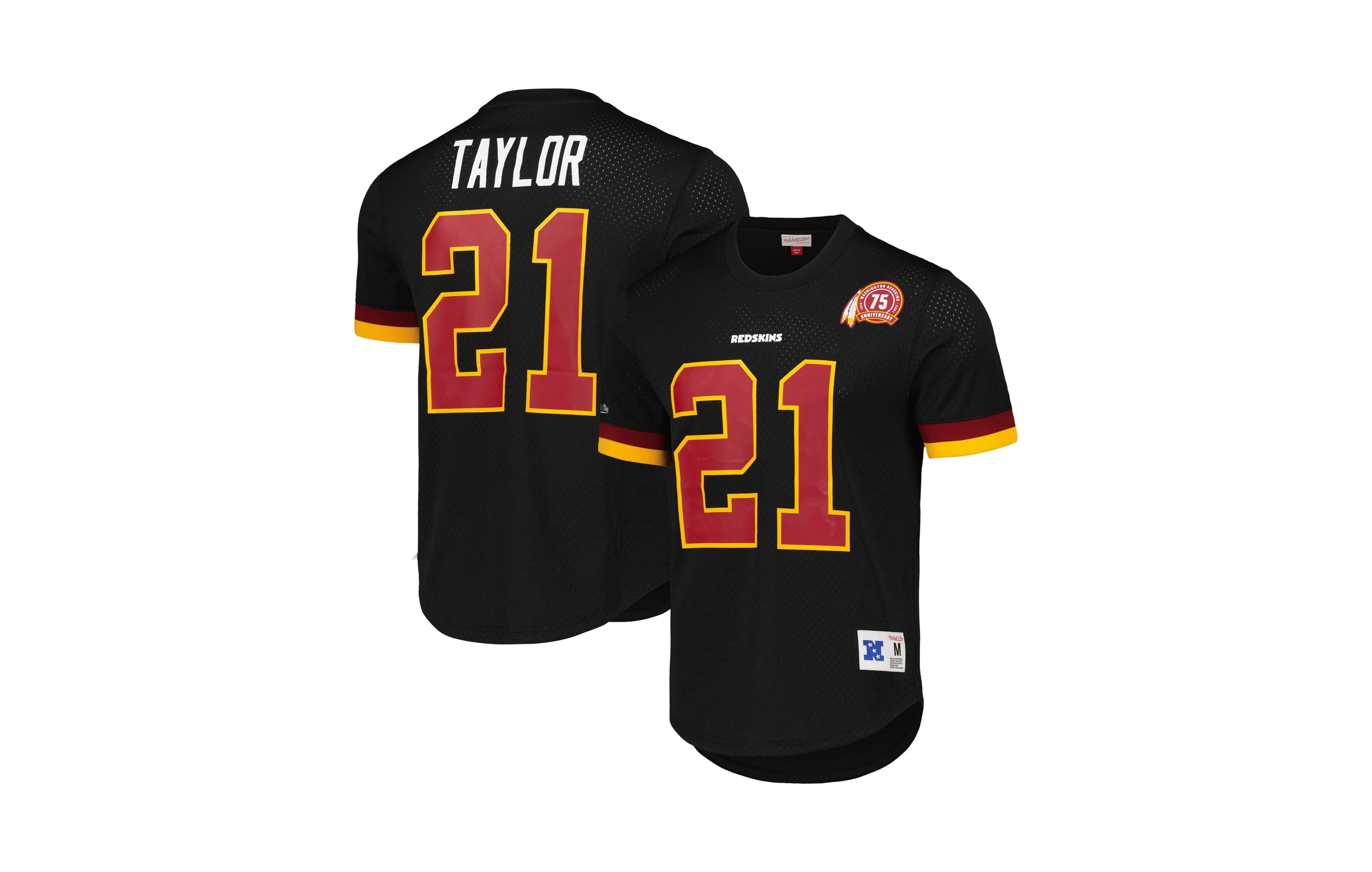 Mitchell & Ness Men's Mitchell Ness Sean Taylor Black Washington Commanders Retired Player Name & Number Mesh Top