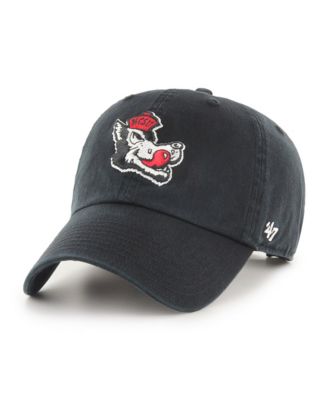 Men's '47  Black NC State Wolfpack Vault Clean Up Adjustable Hat