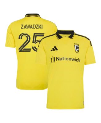 Men's Sean Zawadzki Yellow Columbus Crew 2026 The Crafted for Excellence Kit Replica Jersey