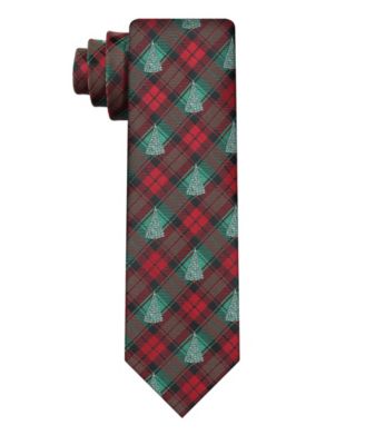 Men's Christmas Tree Plaid 3" Tie