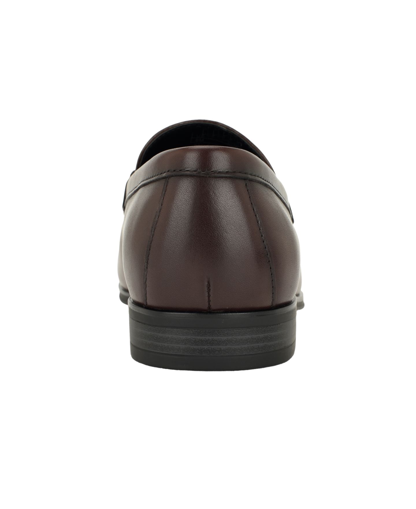 Мужские туфли Calvin Klein Cofern Slip-On Leather Moc-toe Loafer, цвет: Чёрный кожаный — фото 9