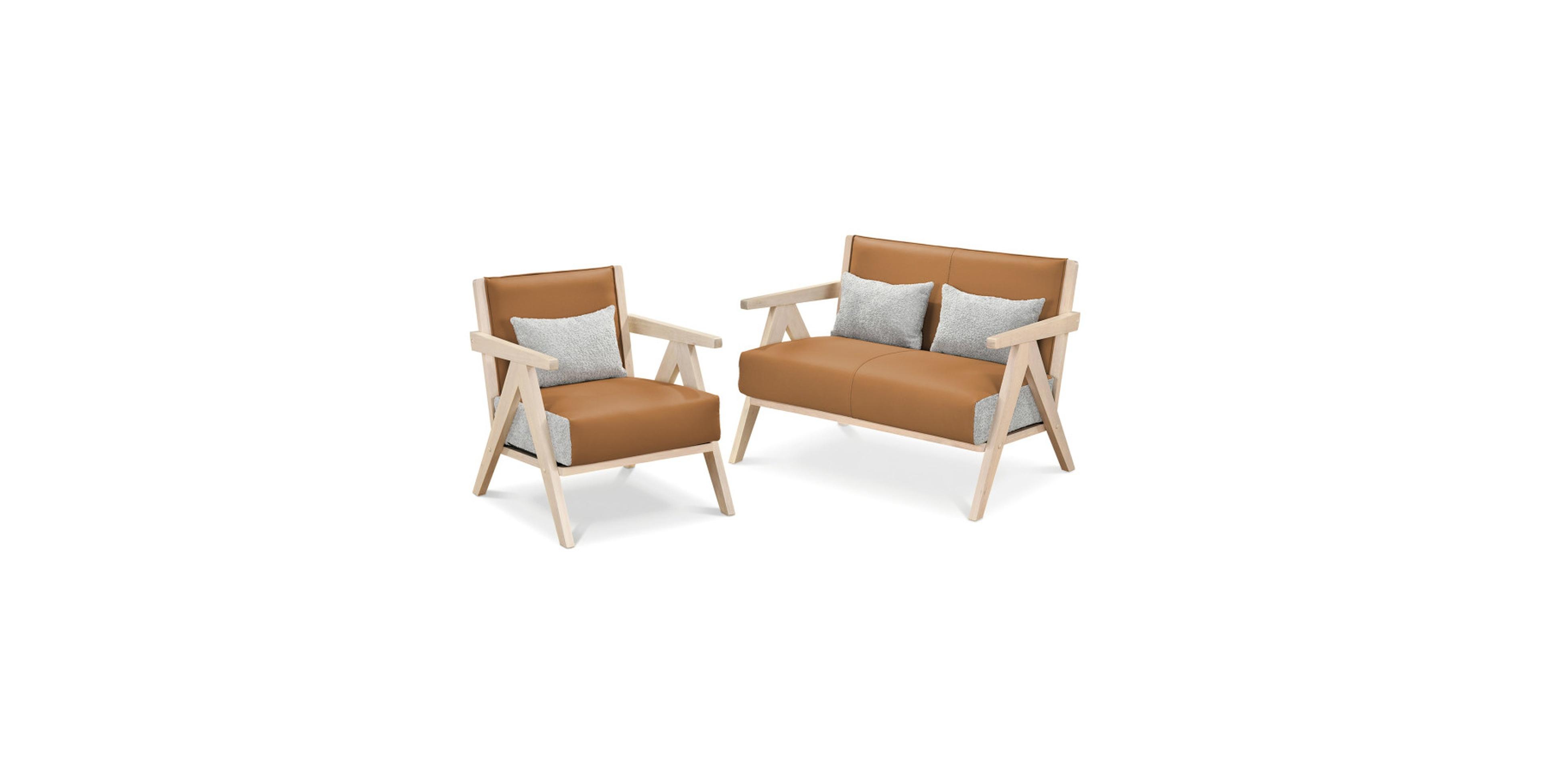 Gouun 2-Piece Living Room Set with Loveseat and Accent Chair