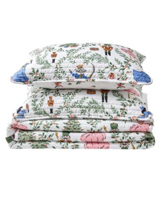 Nutcracker Christmas Quilt Set