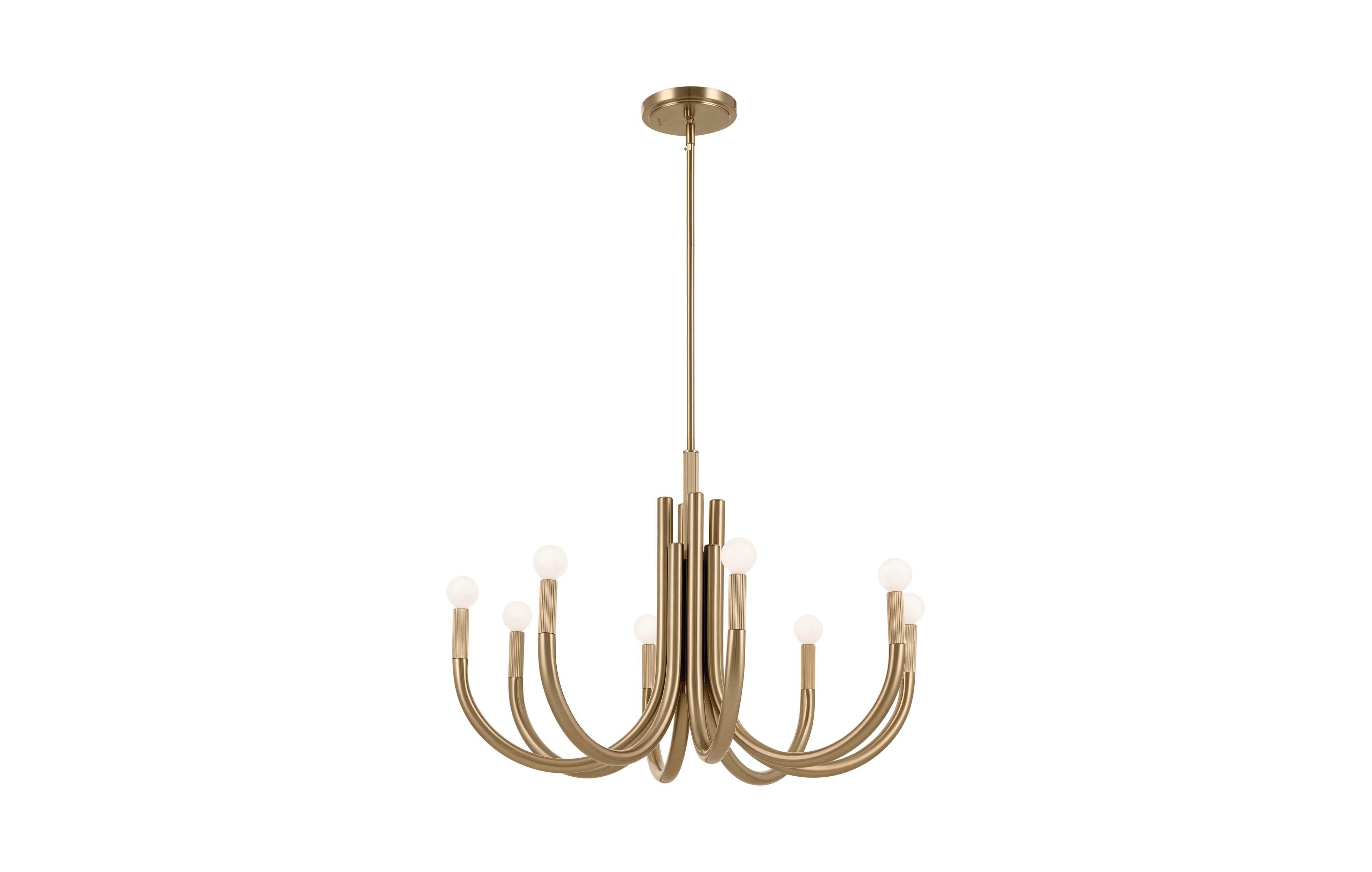 Kichler Odensa 29 1/4"W Champagne Bronze 8-Light Chandelier