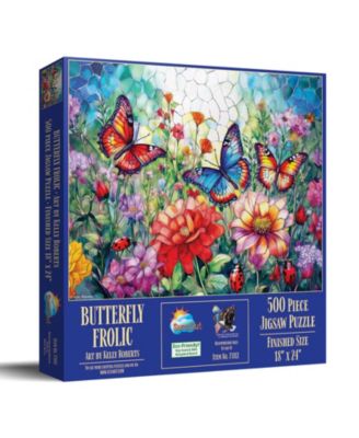 Butterfly Frolic 500 Piece Jigsaw Puzzle, Ages 15+