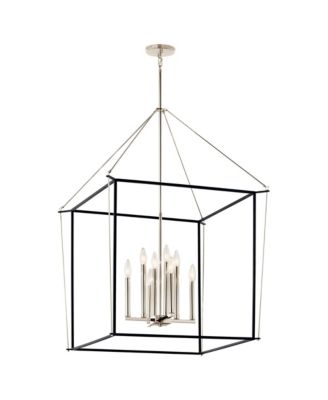 Eisley 28 1/4"W Polished Nickel Foyer Pendant Light