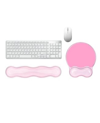 Gel Non-Slip Keyboard and Mouse Wrist Rest Set for 65%, 68%, 75% Keyboards, 2-Piece Set