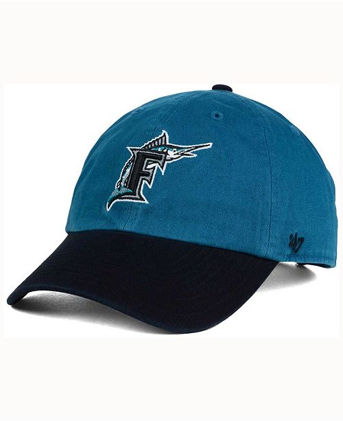 47 Brand Florida Marlins Cooperstown Clean Up Cap Reviews Sports Fan Shop By Lids Men Macy S