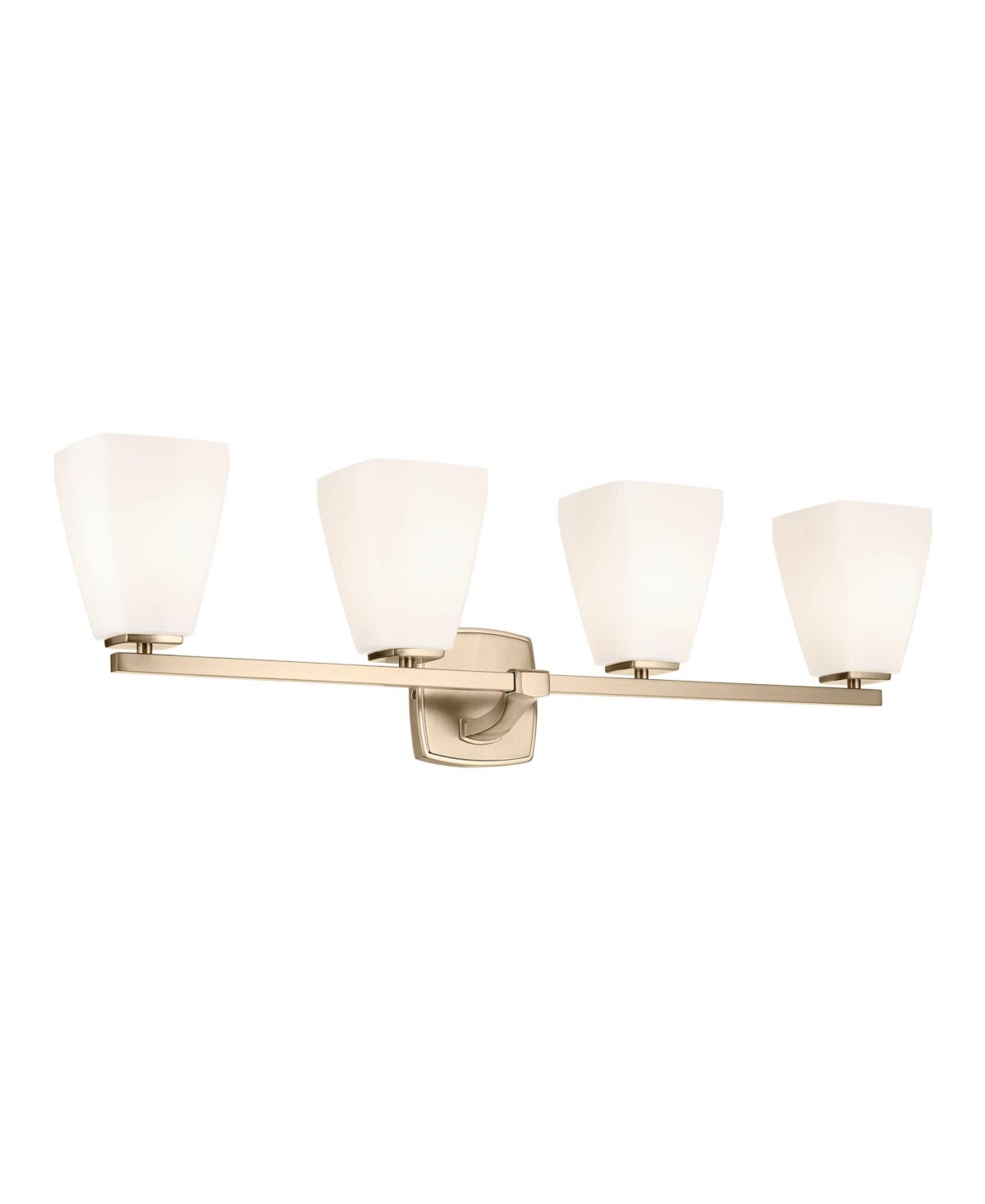 Kichler Marant Champagne Bronze Bath 4Lt with Opal Glass
