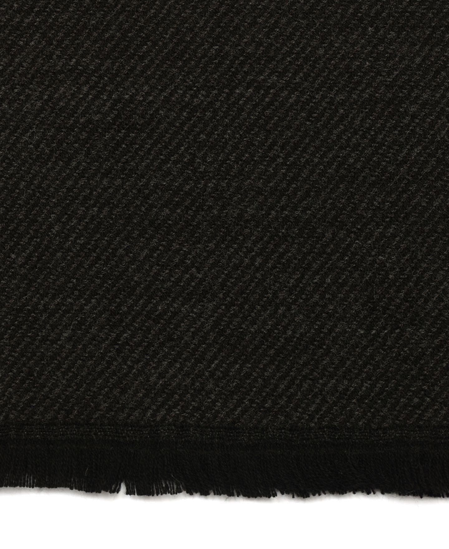 Мужской шарф Calvin Klein One Size Fringed Twill Yarn Dye Winter, цвет: Чёрный — фото 4