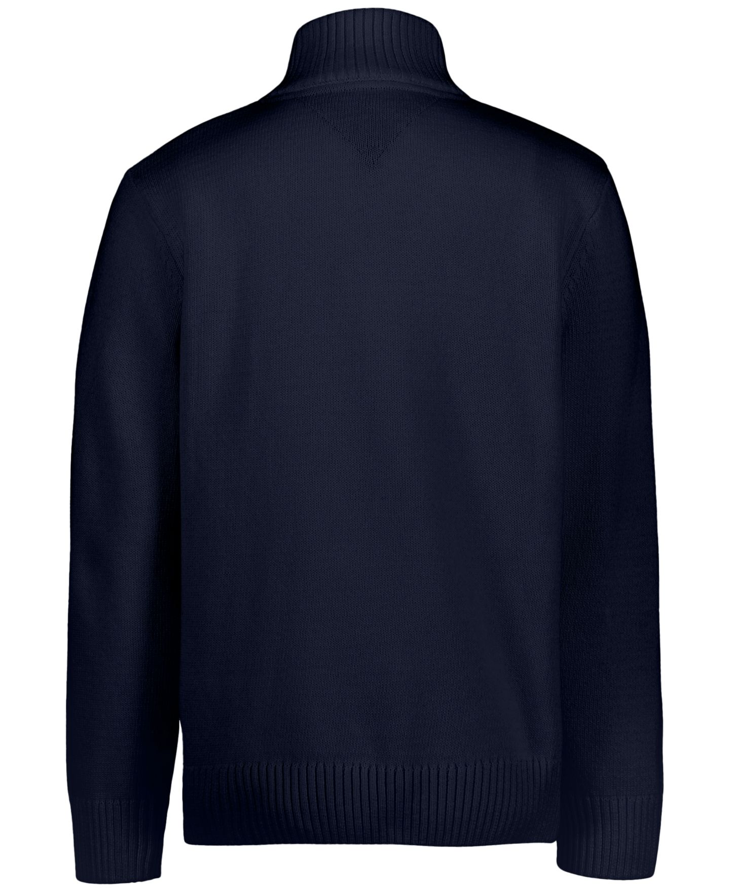 Свитер Tommy Hilfiger Zipneck Quarter-Zip Long Sleeve Classic Fit Sweater для мальчиков, цвет: Тёмно-синий — фото 4