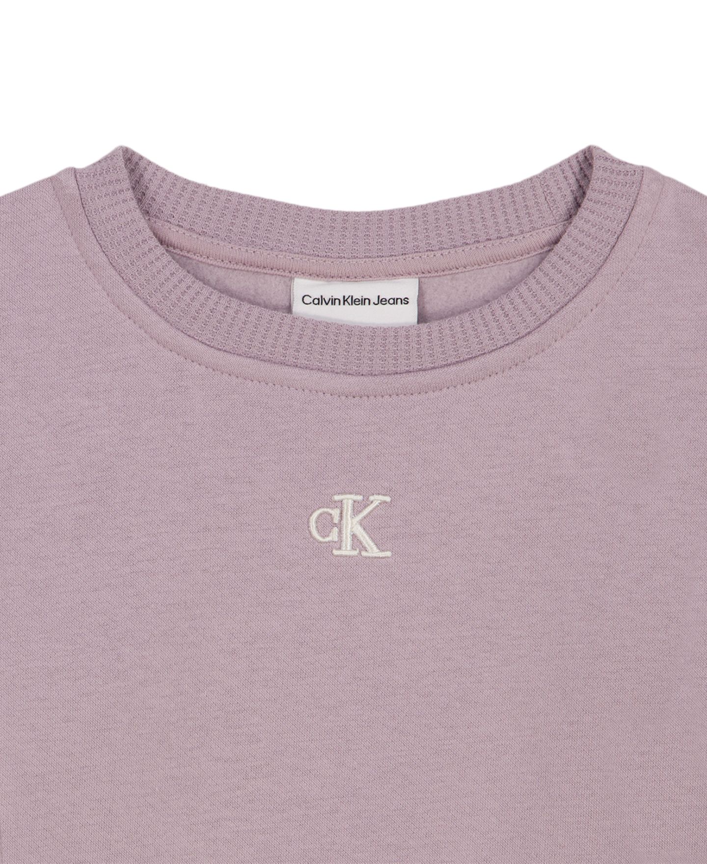 Calvin Klein Toddler and Girls' 2T-6X Long-Sleeve Sweatshirt and Wide-Leg Pants, 2-Piece Set, цвет: Nirvana — фото 6