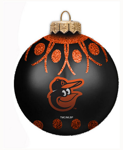 Memory Company Baltimore Orioles Glitter Ball Ornament