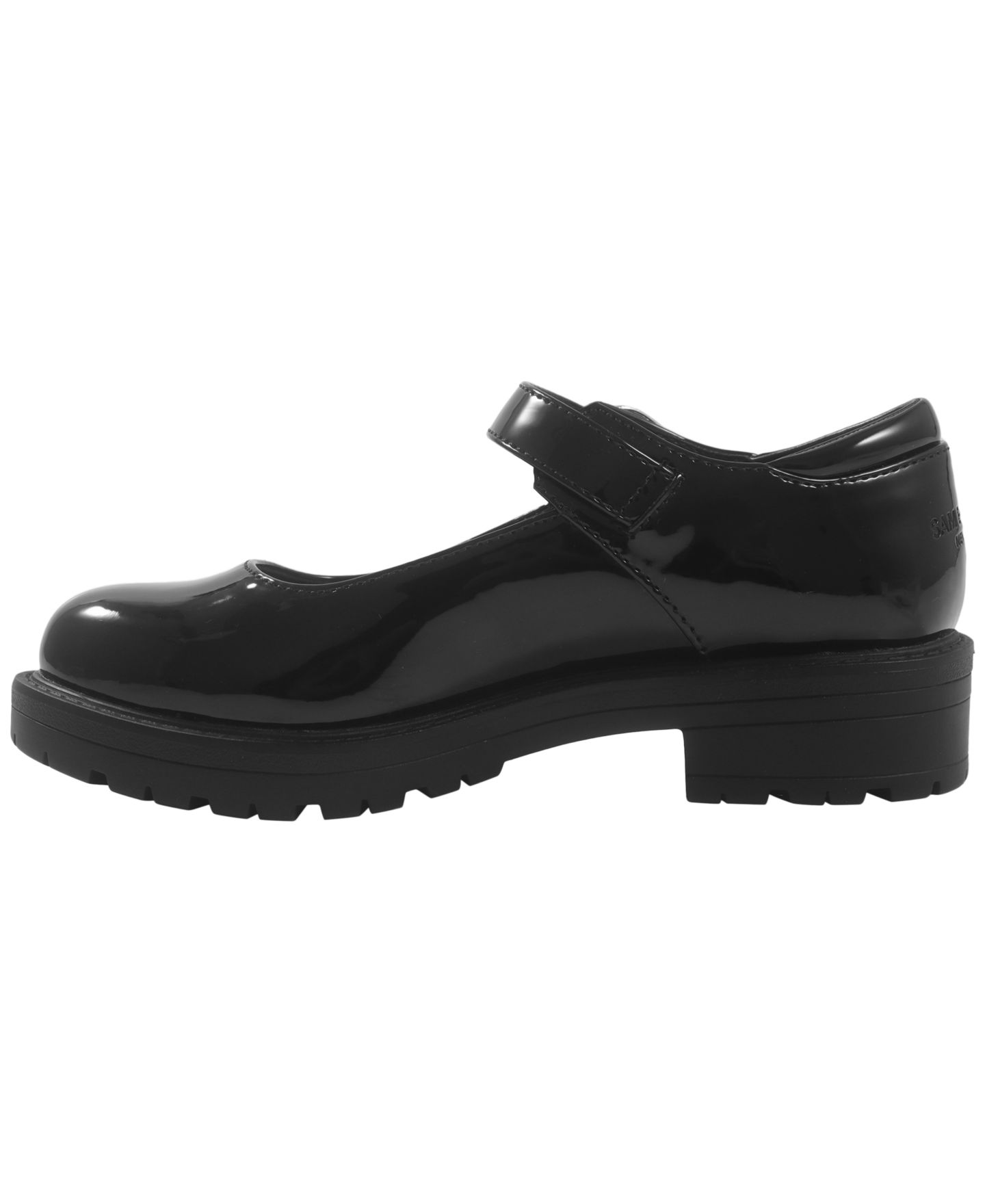 Балетки Sam Edelman Lenny Stones Round-Toe Patent Heart Charm Flats для девочек, цвет: Чёрный лаковый — фото 6