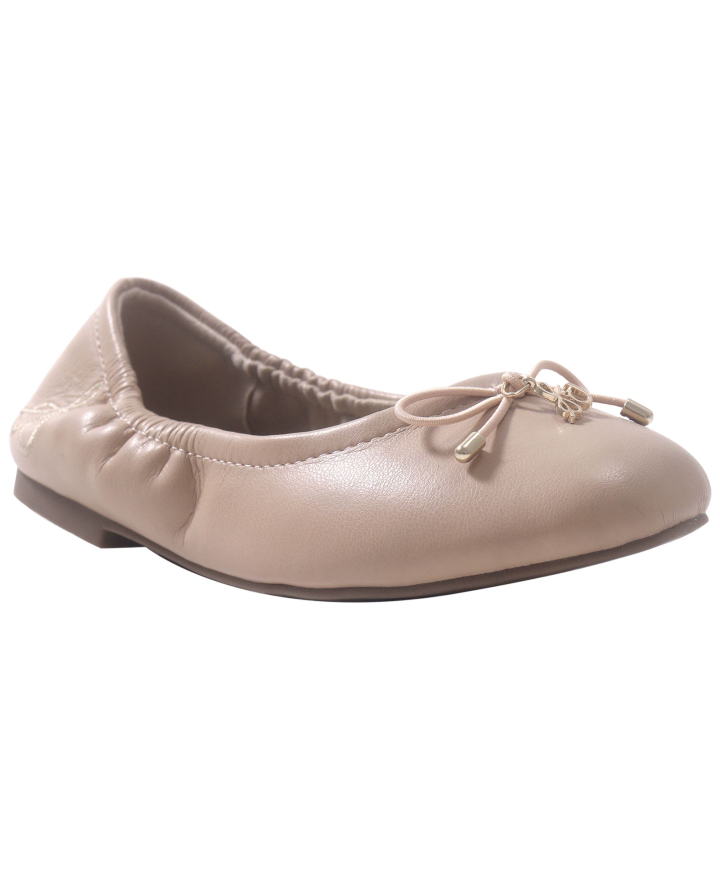 Балетки Sam Edelman Felicia Easy-On Bow Ballet Flats для девочек, цвет: Бежевый — фото 1