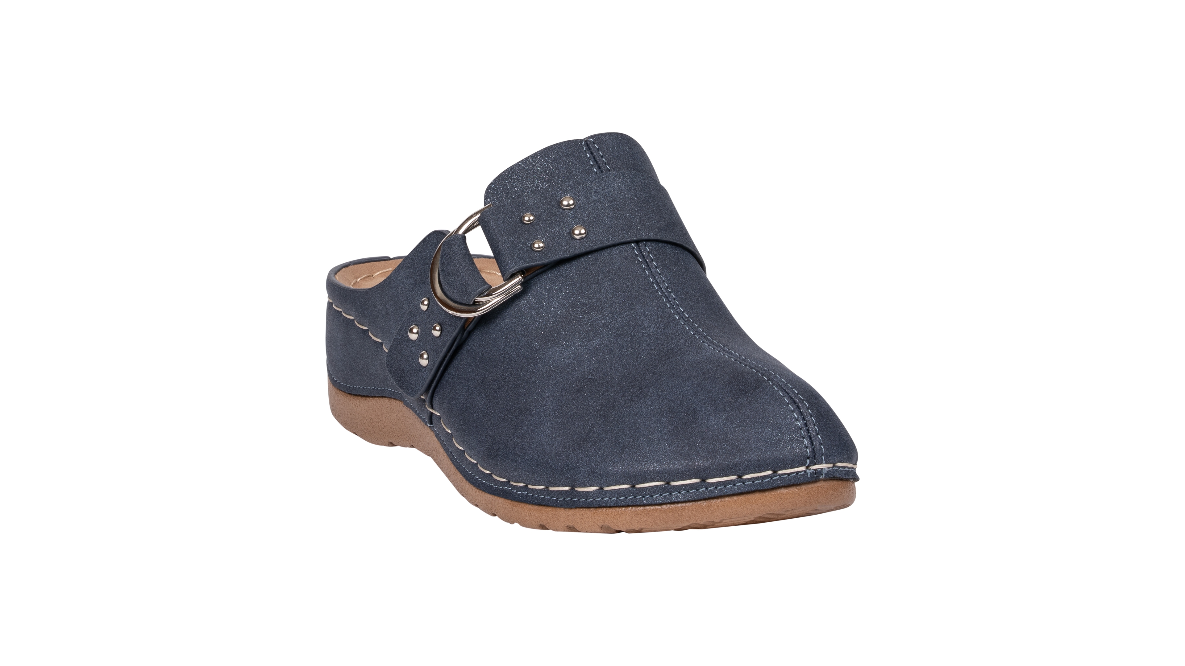Gc Shoes Women's Bliss Studded Round-Toe Low-Heel Mule Clogs