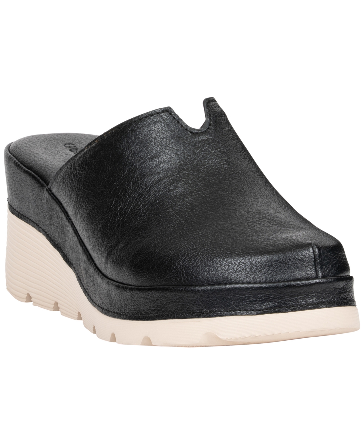 GC Shoes Alna Womens Round Closed Toe Clogs, 8 Medium, Black