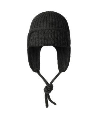 Ribbed-Knit Trapper Hat