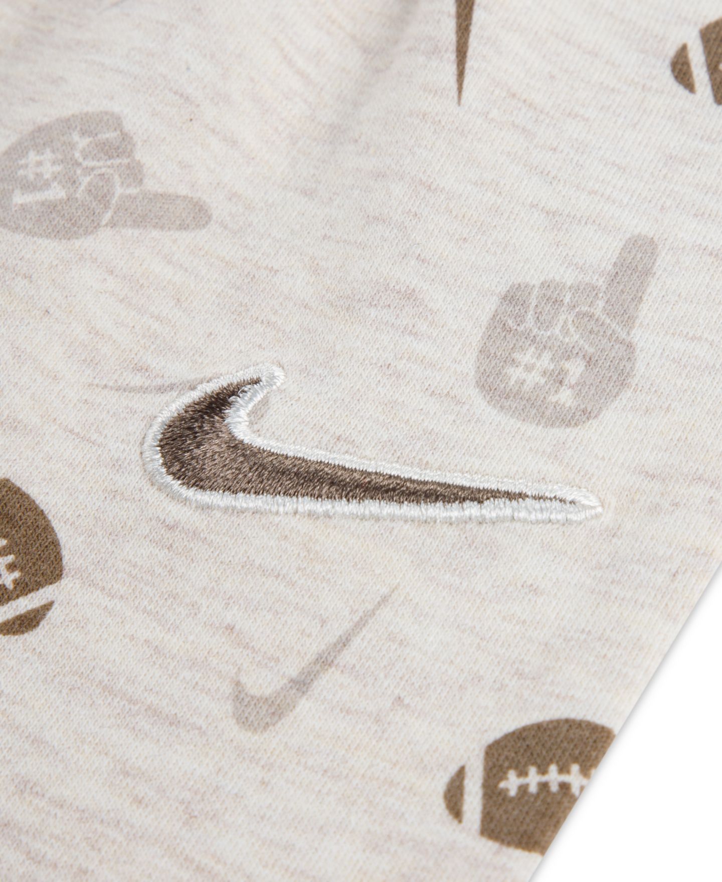 Комплект Nike Readyset Grow Football Crewneck Long-Sleeve Top and Pants, 2-Piece Set для мальчиков-малышей, цвет: Бледная слоновая кость меланжевый — фото 3
