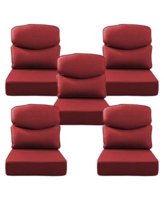 Luxury Smile 24x22x6 Outdoor Cushions, Water Resistant Olefin Deep Seat Cushion for Patio Wicker Chair Sofa