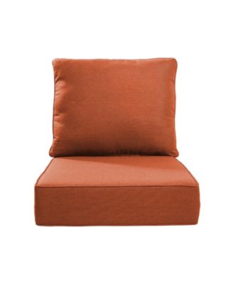 24-in x 24-in 2 -Piece Deep seat patio chair cushion