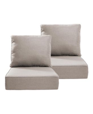 6" Thick Outdoor Cushions 24X24x6, Deep Seat Patio Cushions With Removable Cover