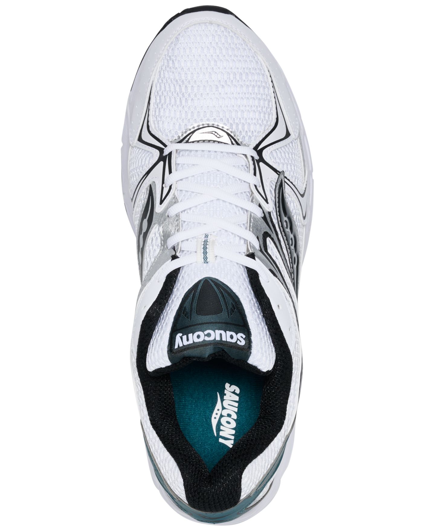 Мужские кроссовки Saucony Ride Millennium Retro Low-Top Mesh, цвет: Белый / Зелёный — фото 5