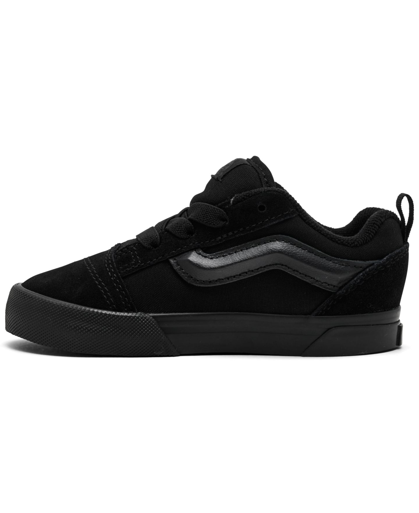 Детские низкие кеды Vans Knu Skool для малышей, цвет: Чёрный — фото 3