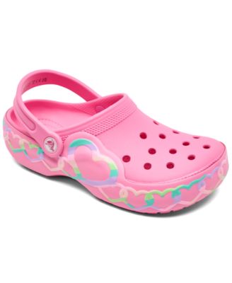 Little Girls Heart Lights Light-Up Clogs from Finish Line