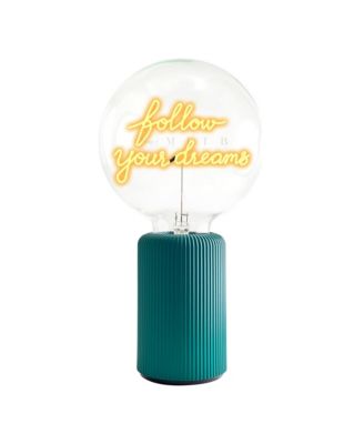 Bulb Follow Your Dreams Amber with Base Table Lamp Portable Pop Nomad