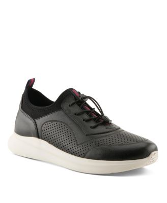 Kriss Men's Fashion Sneaker with Leather Upper