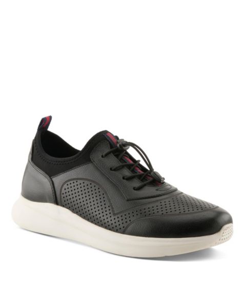 Мужские кроссовки Spring Step Kriss Fashion Sneaker with Leather Upper, цвет: Чёрный