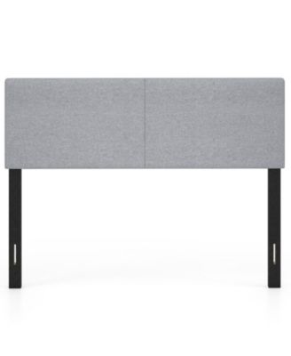 Vertical Quilted Upholstered Headboard for Full and Queen Beds with Adjustable Leg Width