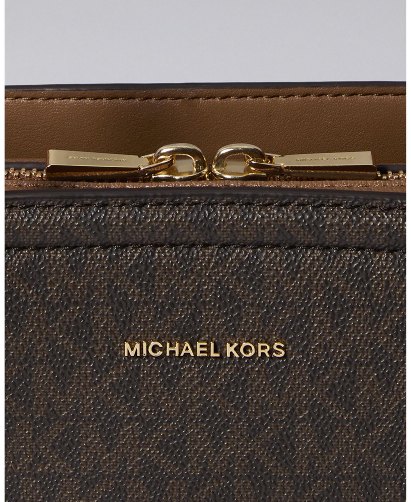Женская сумка Michael Kors Laila Small East West Shoulder Tote Handbag, цвет: Коричневый — фото 4