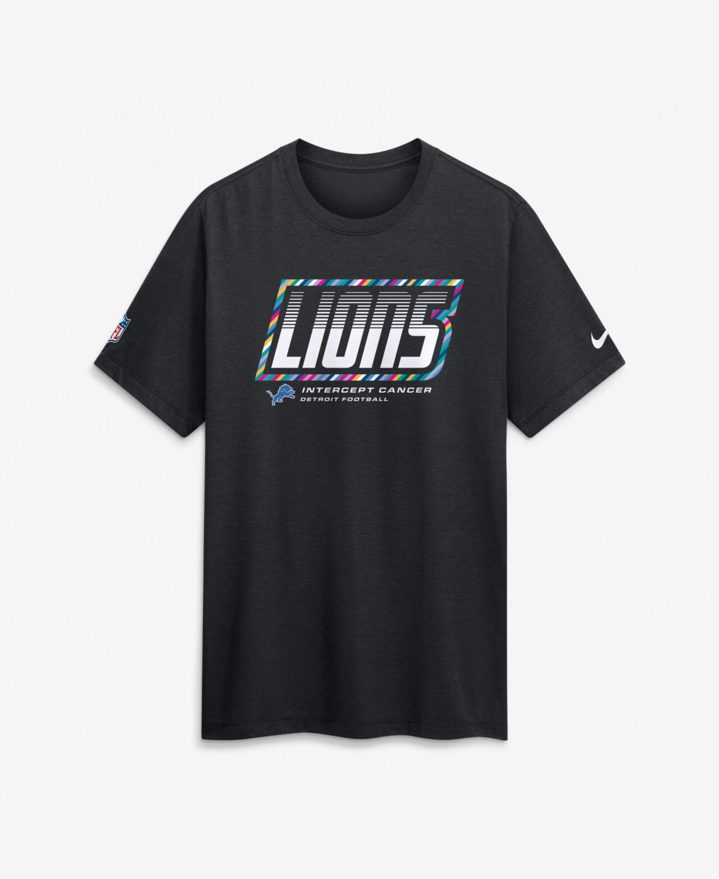 Мужская футболка Nike Black Detroit Lions 2026 NFL Cruical Catch Sideline Dri-Fit — фото 1