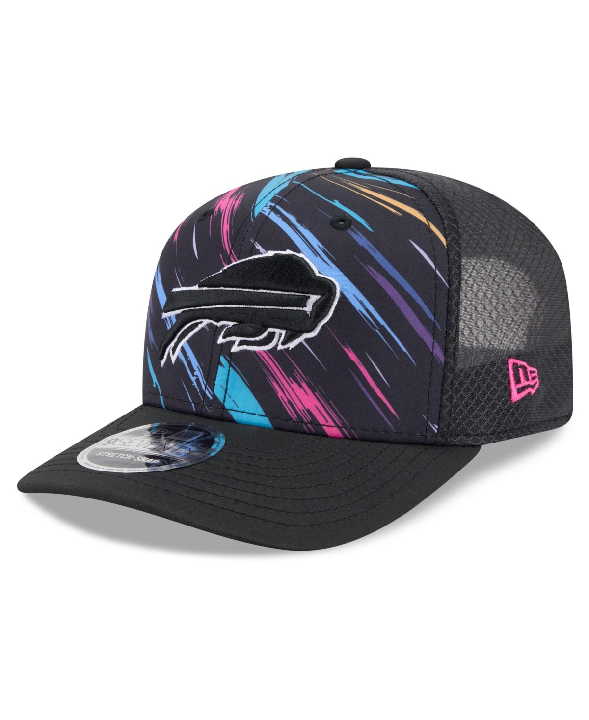 New Era Men's Black Buffalo Bills 2026 Nfl Cruical Catch 9SEVENTY Adjustable Trucker Hat