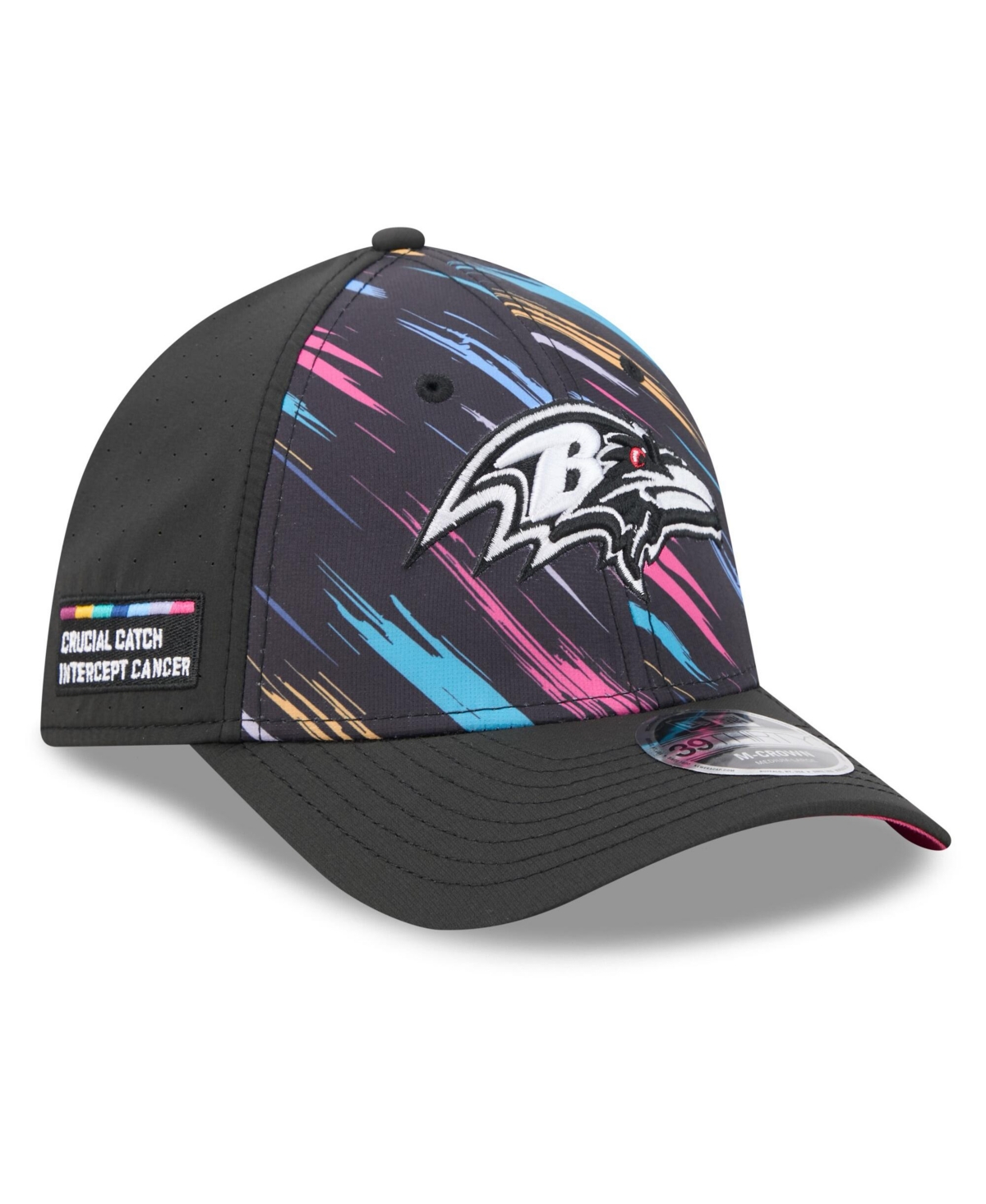 New Era Men's Black Baltimore Ravens 2026 Nfl Cruical Catch 39THIRTY M-Crown Stretch Hat
