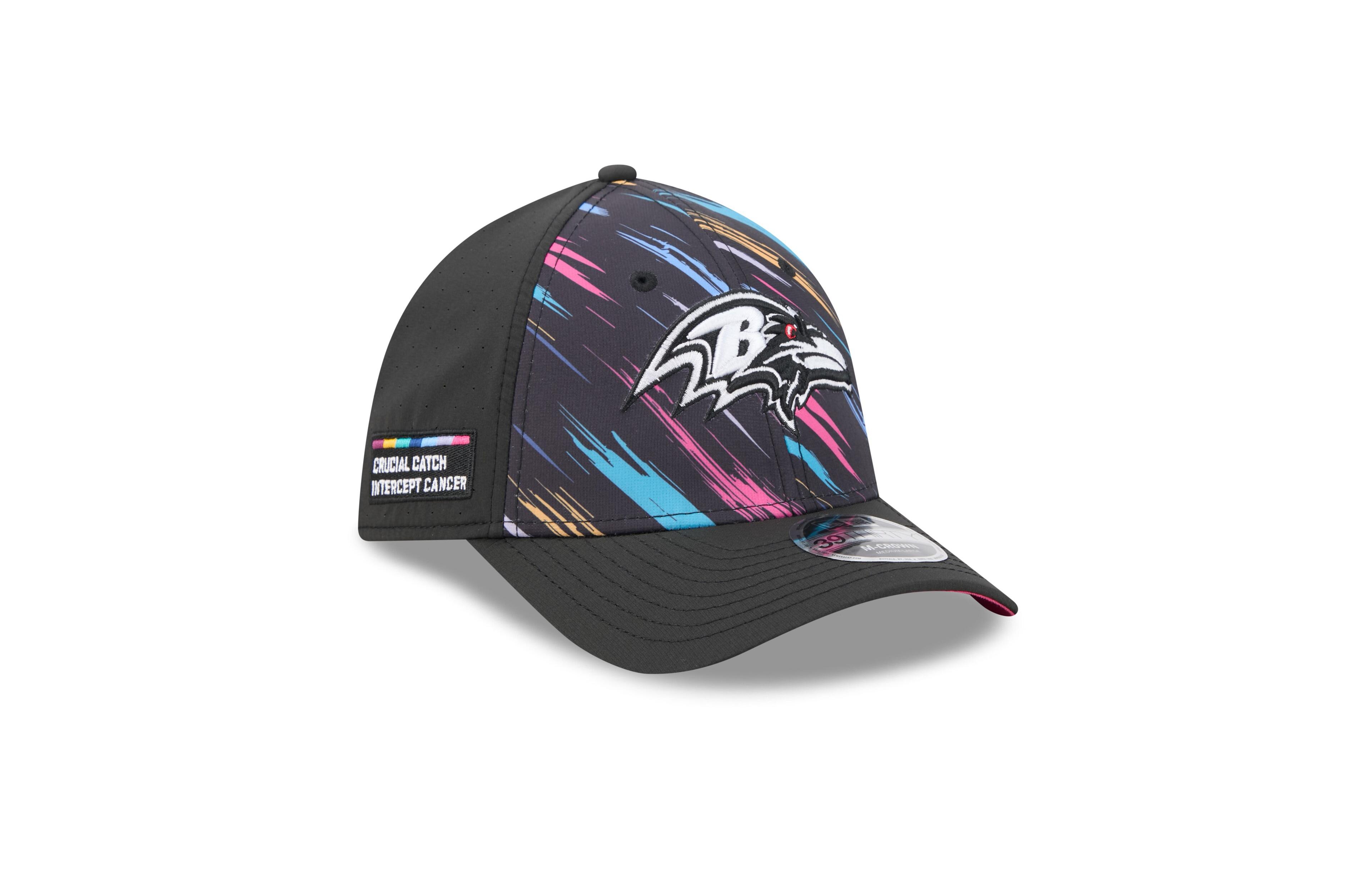 New Era Men's Black Baltimore Ravens 2026 Nfl Cruical Catch 39THIRTY M-Crown Stretch Hat