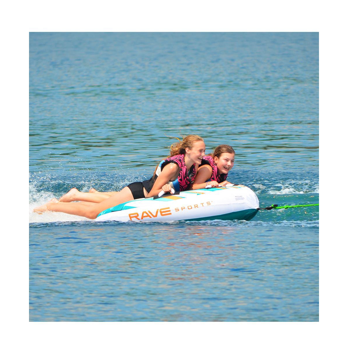 Rave Burst 56" Nylon 2-Rider Towable Boat Tube, Ages 12+