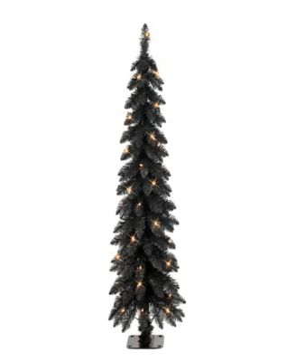 4' Pre-Lit Alpine Pencil Christmas Tree