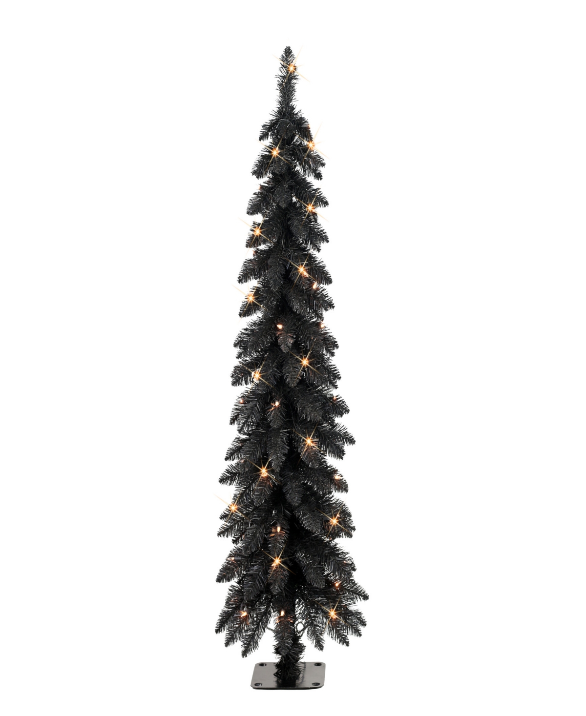 Puleo International 4' Pre-Lit Alpine Pencil Christmas Tree