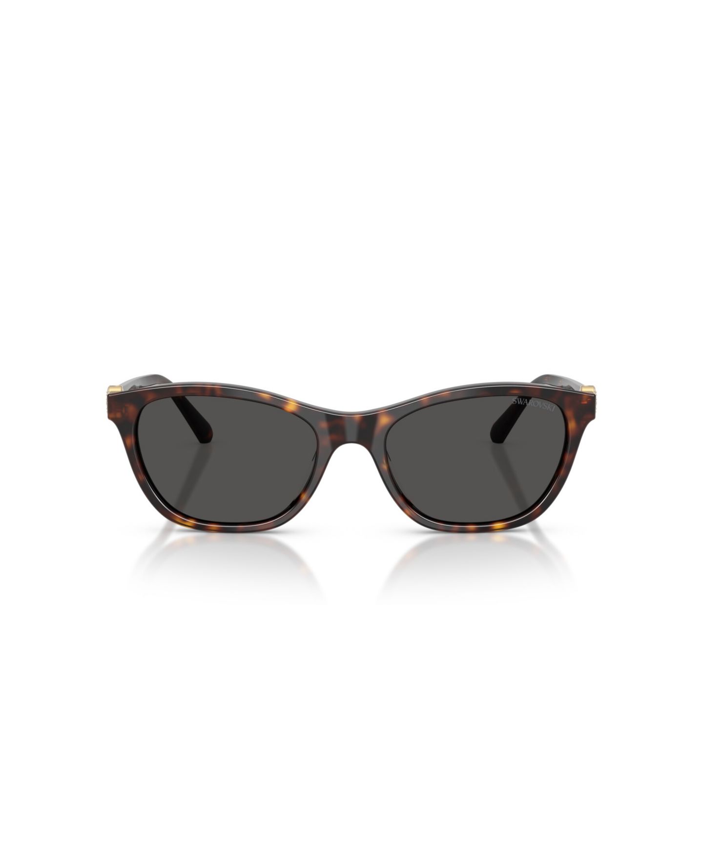 Женские солнцезащитные очки Swarovski Cat-Eye Strass Crystal SK6070, цвет: Гавана — фото 3