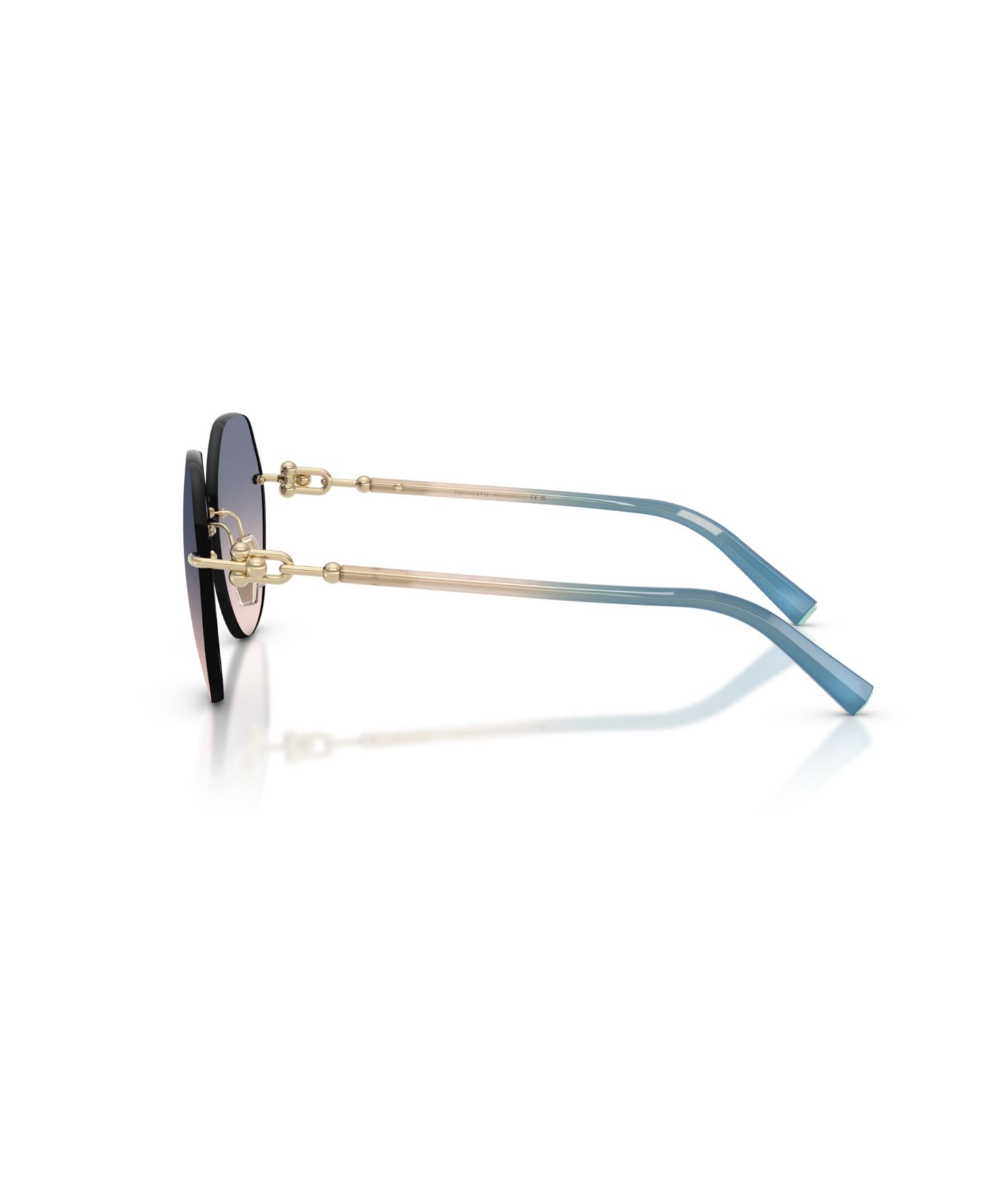 Women's Geometric Rimless Sunglasses TF3123