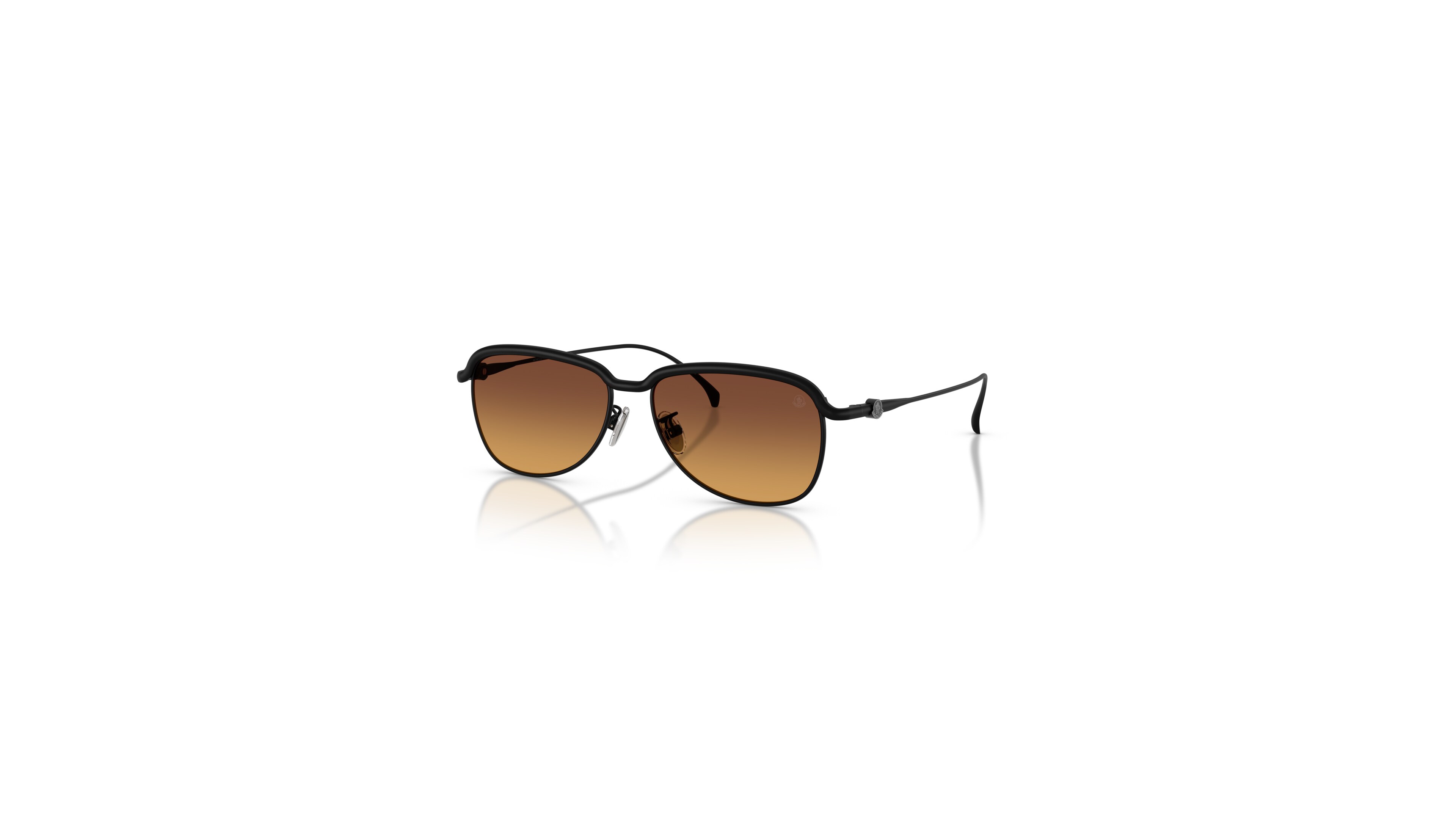 Moncler Aviator Titanium-Frame Gradient Unisex Sunglasses ME4021TD