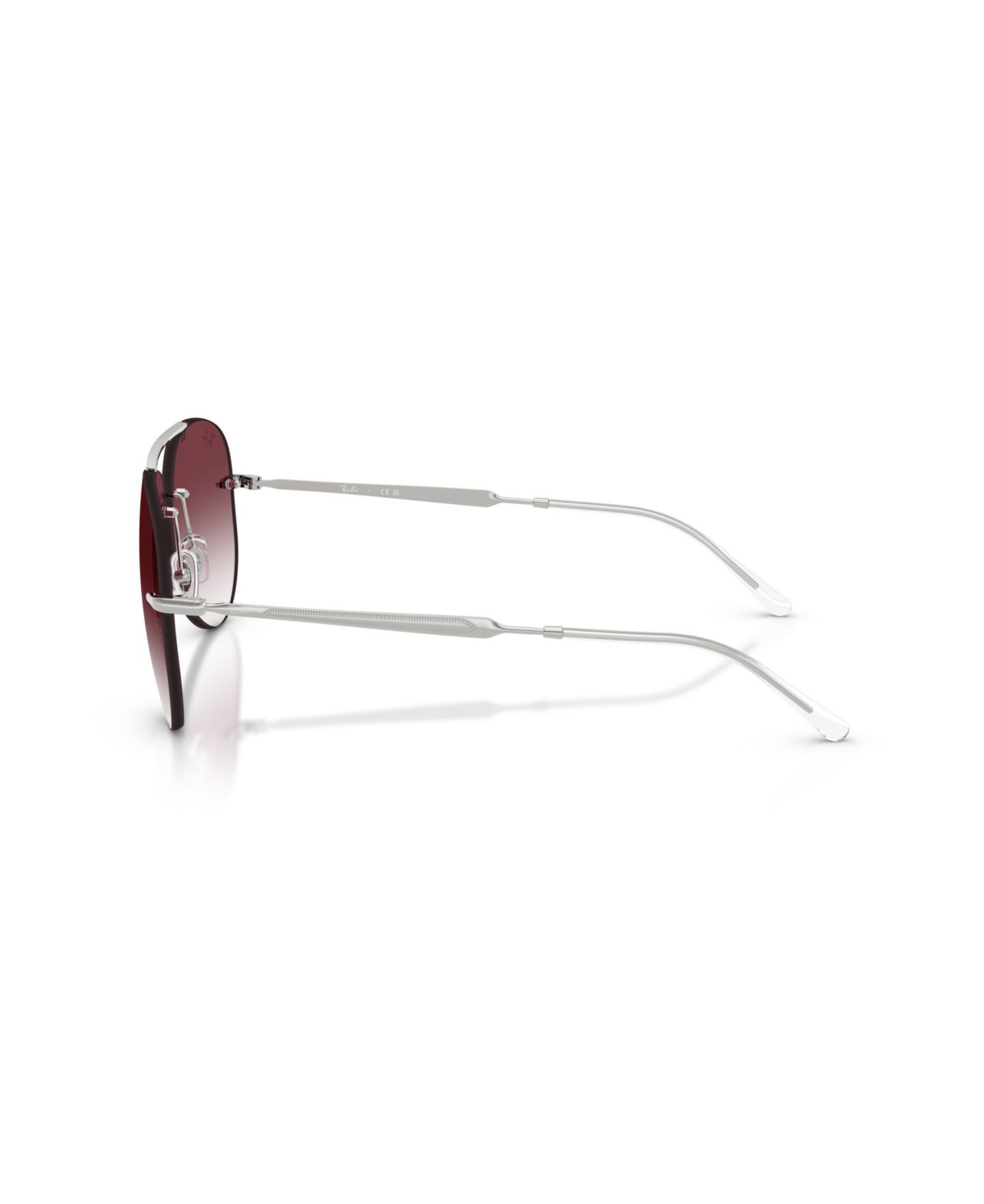 Солнцезащитные очки Ray-Ban Unisex Aviator Metal-Frame Gradient Sunglasses RB3791, цвет: Серебряный — фото 3