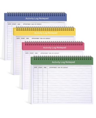 4 Pack Spiral Bound To Do List Notebook Daily Planning Pad For Productivity Work Organization