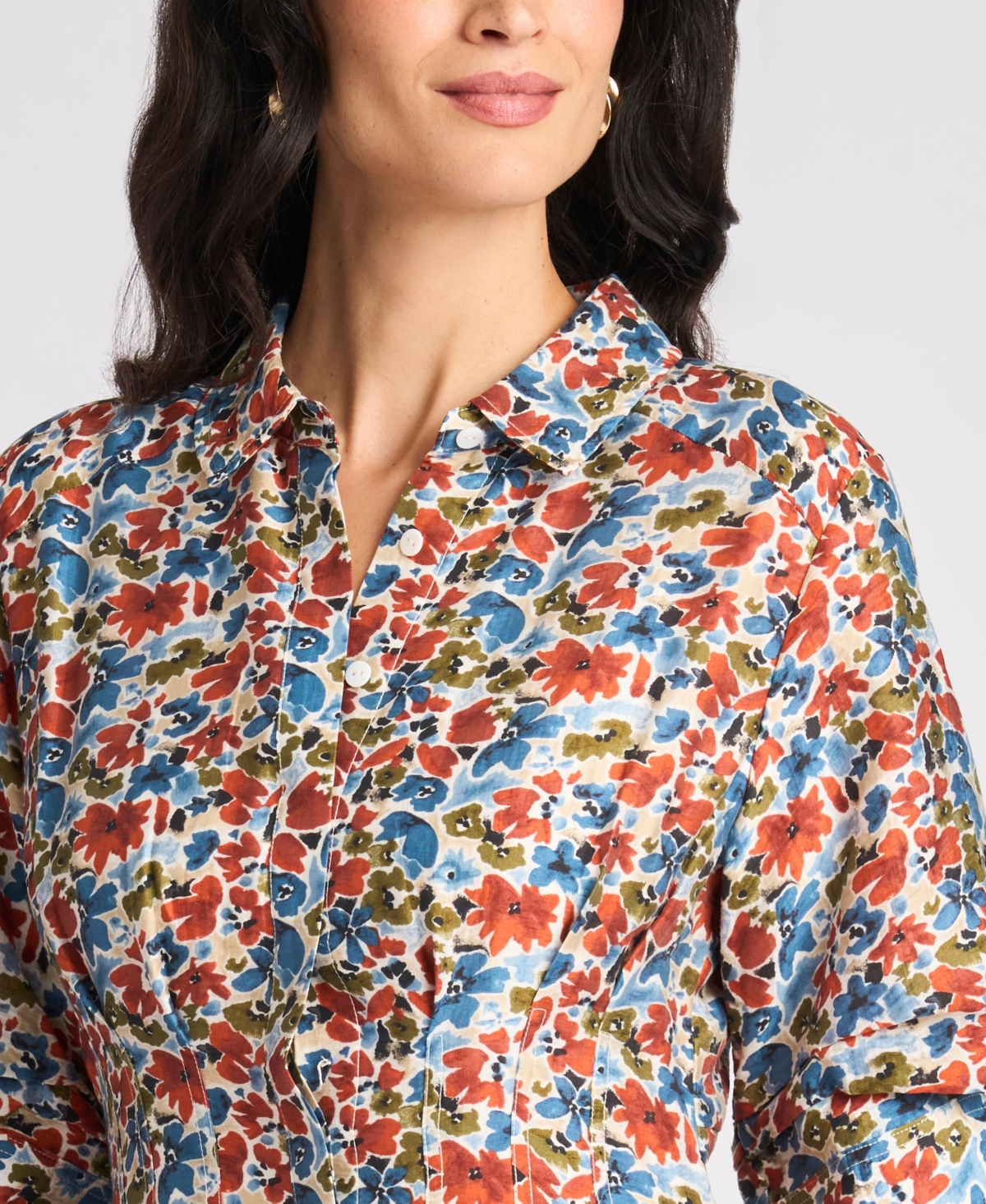 Vince Camuto Women's Button-Front Collared Shirt Dress