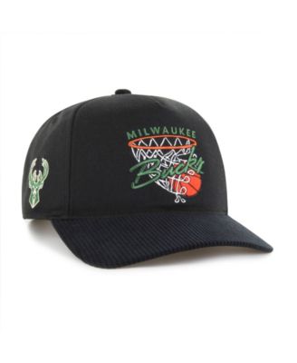 Men's '47 Black Milwaukee Bucks Nothing But Net Hitch Adjustable Hat